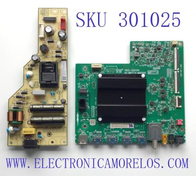 KIT DE TARJETAS PARA TV TCL / MAIN 30800-000500 / 40-MR17T4-MAB2HG / 30801-000460 / 11602-500494 / FUENTE 30805-000149 / 40-L12DH4-PWD1CG / 11601-500069 / PANEL LVU550NDEL CS9W83 V1 / DISPLAY ST5461D12-4 / MODELO 55S455	